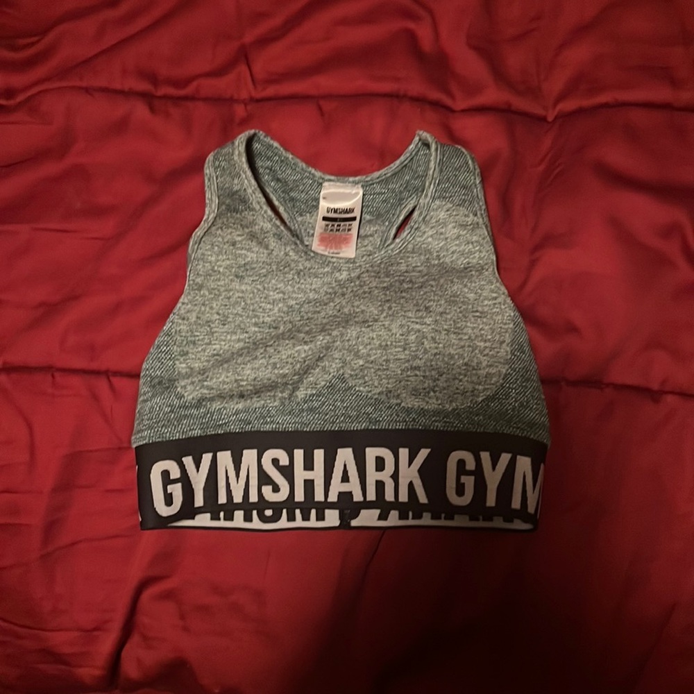 Gymshark green marl sports bra